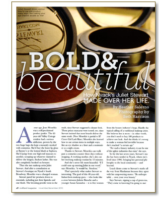 Bold & Beautiful in Rockland Magazine - Nov/Dec 2010